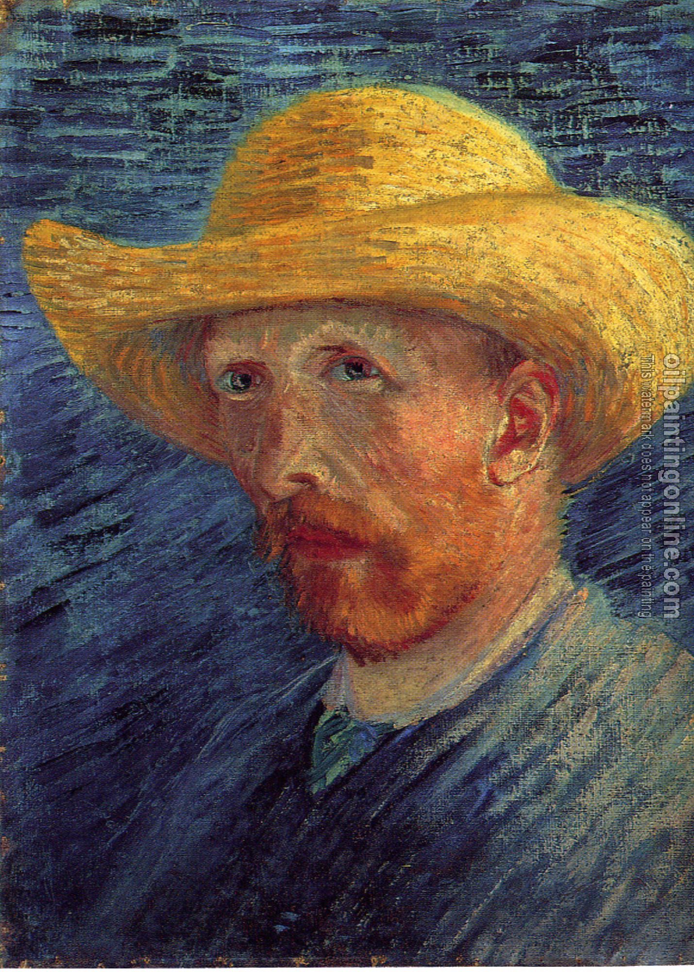 Gogh, Vincent van - Self-Portrait with Straw Hat